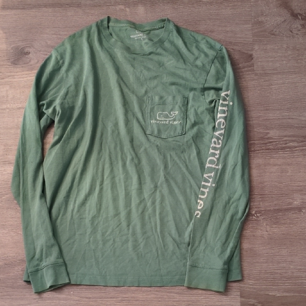 Vineyard Vines Green Long Sleeve Tee Size Small